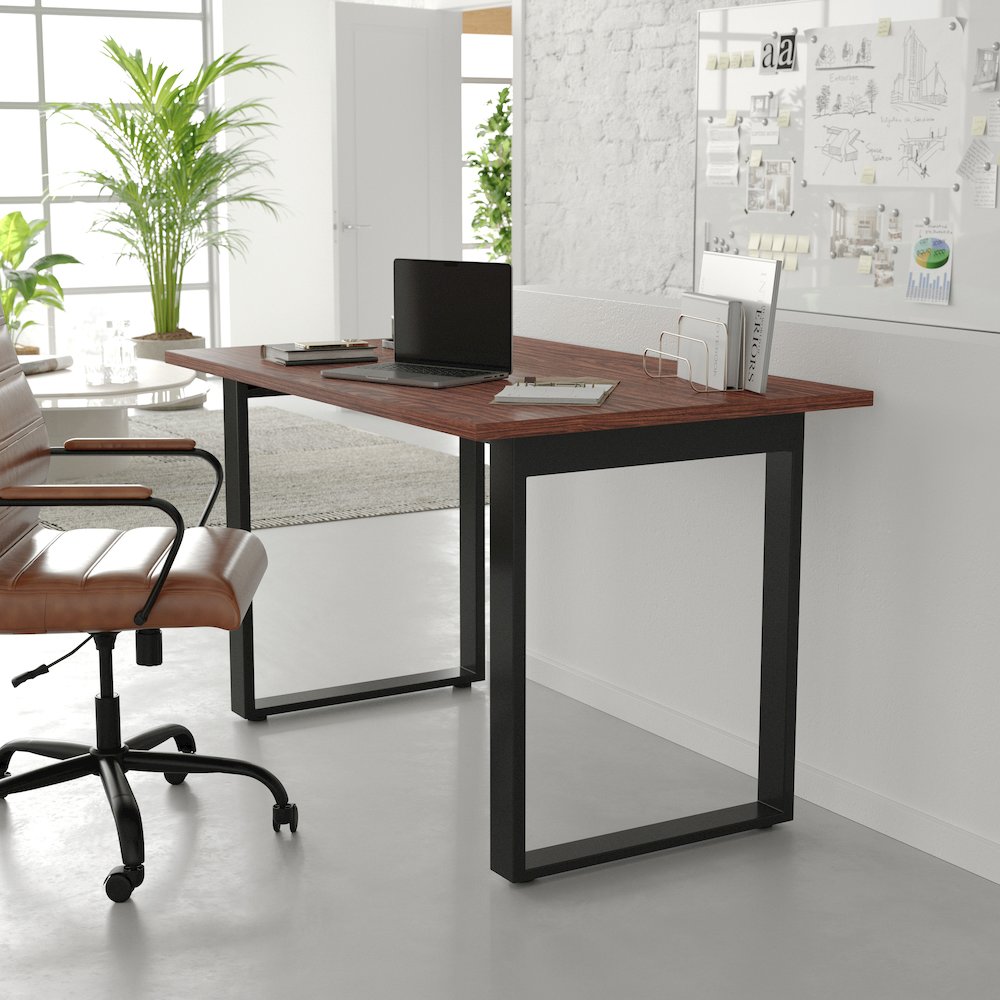 Contemporary 48x30 Commercial Grade Conference Table, Walnut