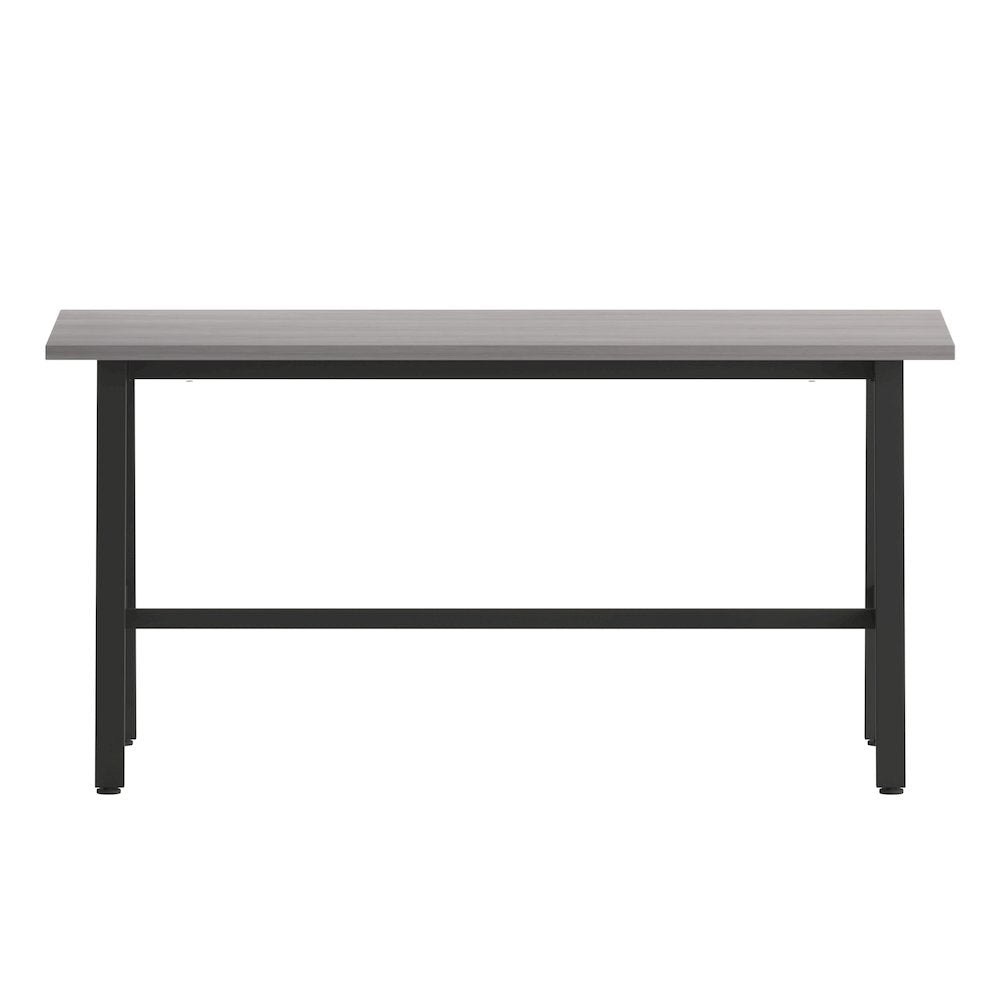 Contemporary 60x24 Commercial Grade Conference Table, Gray Oak
