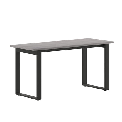 Contemporary 60x24 Commercial Grade Conference Table, Gray Oak