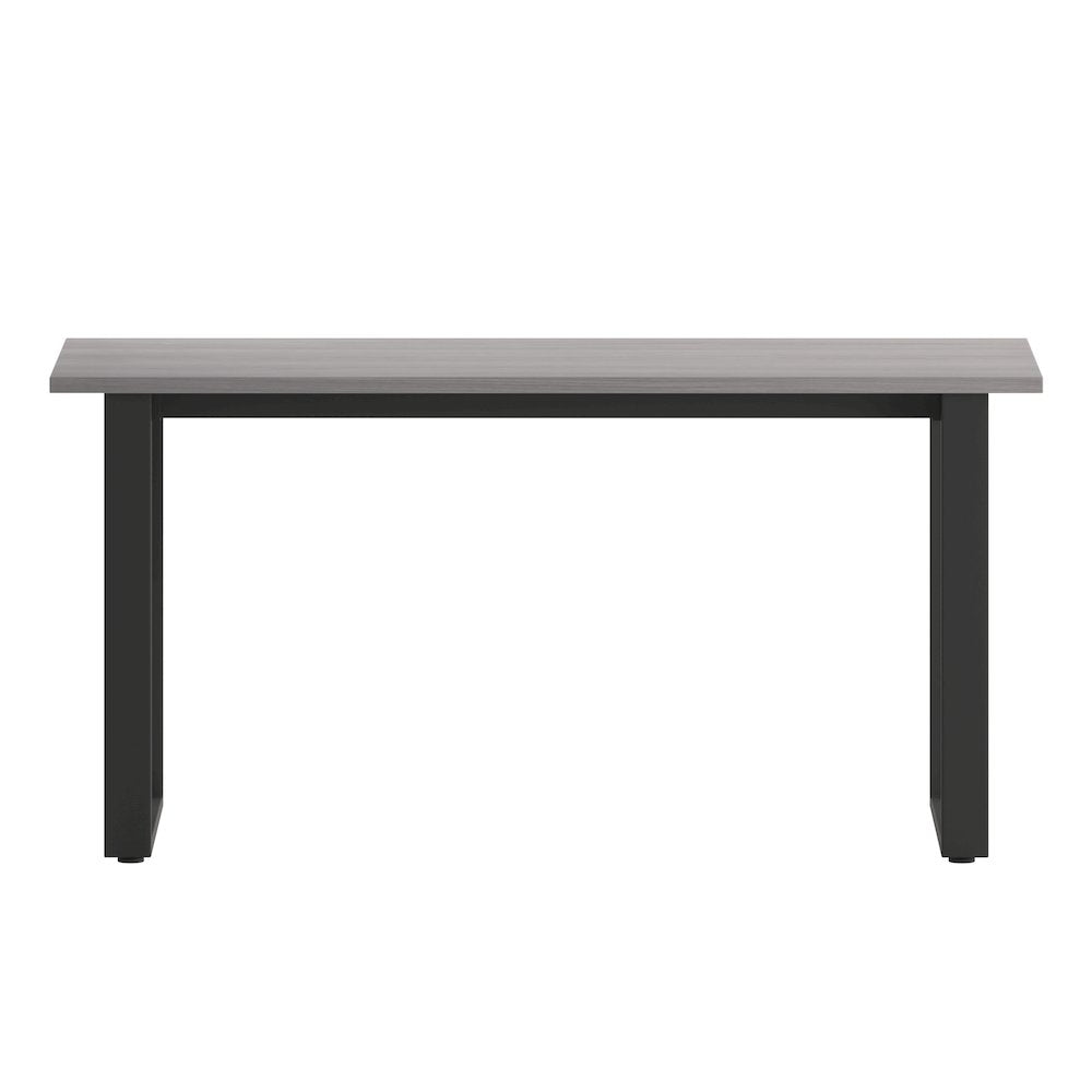 Contemporary 60x24 Commercial Grade Conference Table, Gray Oak