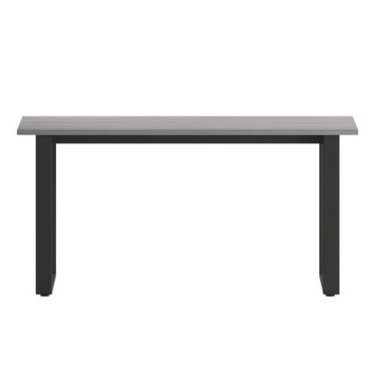 Contemporary 60x24 Commercial Grade Conference Table, Gray Oak