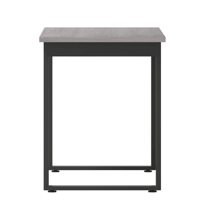 Contemporary 60x24 Commercial Grade Conference Table, Gray Oak
