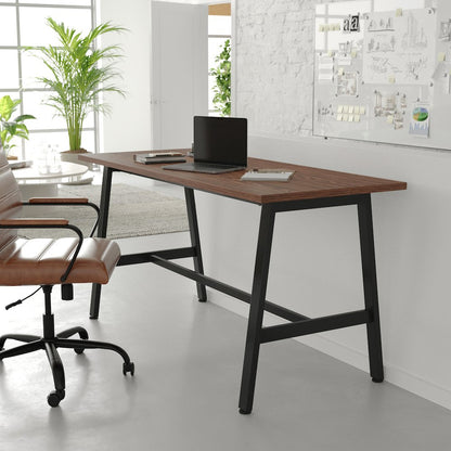 Contemporary 60x24 Commercial Grade Conference Table, Walnut
