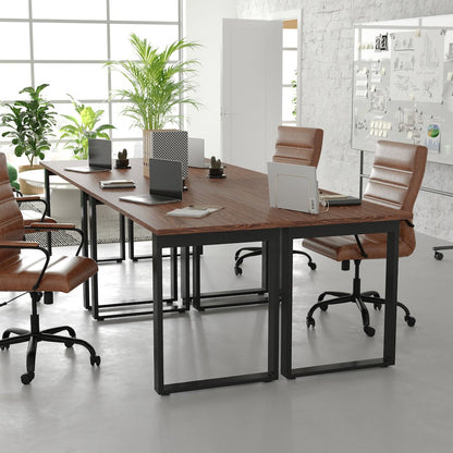 Contemporary 60x24 Commercial Grade Conference Table, Walnut