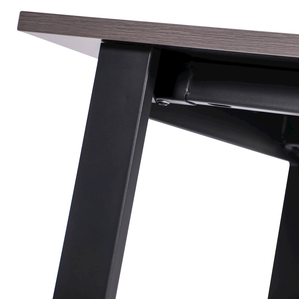 Contemporary 60x30 Commercial Grade Conference Table, Gray Oak