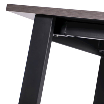 Contemporary 60x30 Commercial Grade Conference Table, Gray Oak