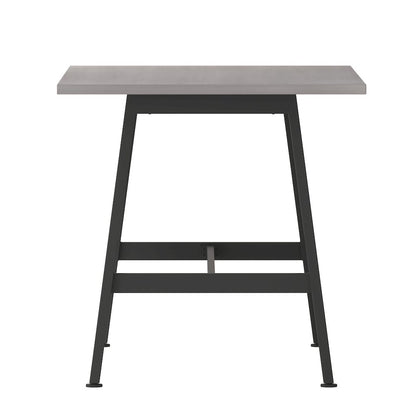 Contemporary 60x30 Commercial Grade Conference Table, Gray Oak