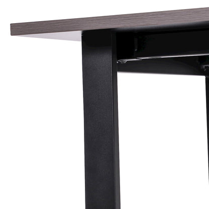 Contemporary 60x30 Commercial Grade Conference Table, Gray Oak