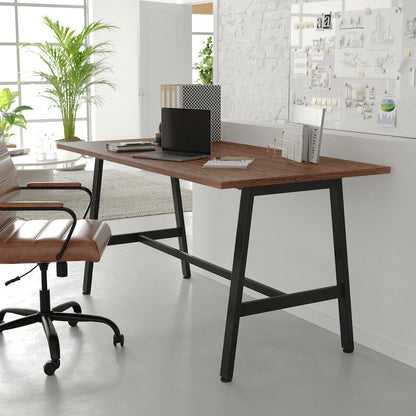 Contemporary 60x30 Commercial Grade Conference Table, Walnut