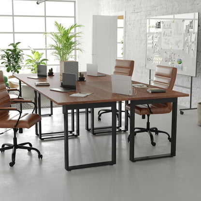 Contemporary 60x30 Commercial Grade Conference Table, Walnut