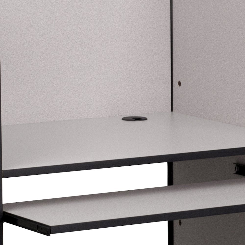 Study Carrel in Nebula Grey Finish