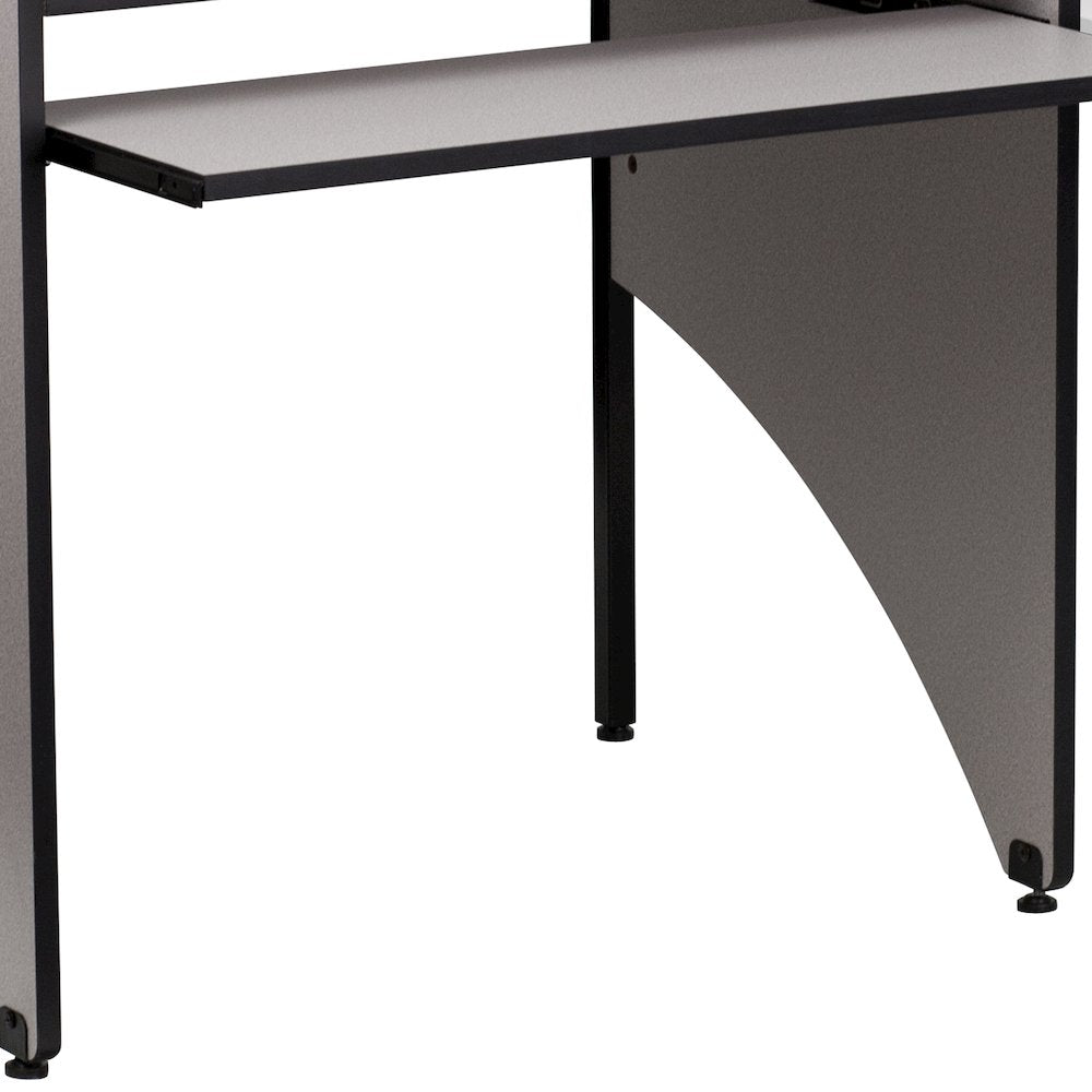 Study Carrel in Nebula Grey Finish