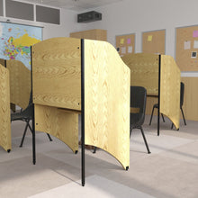 Study Carrel in Oak Finish