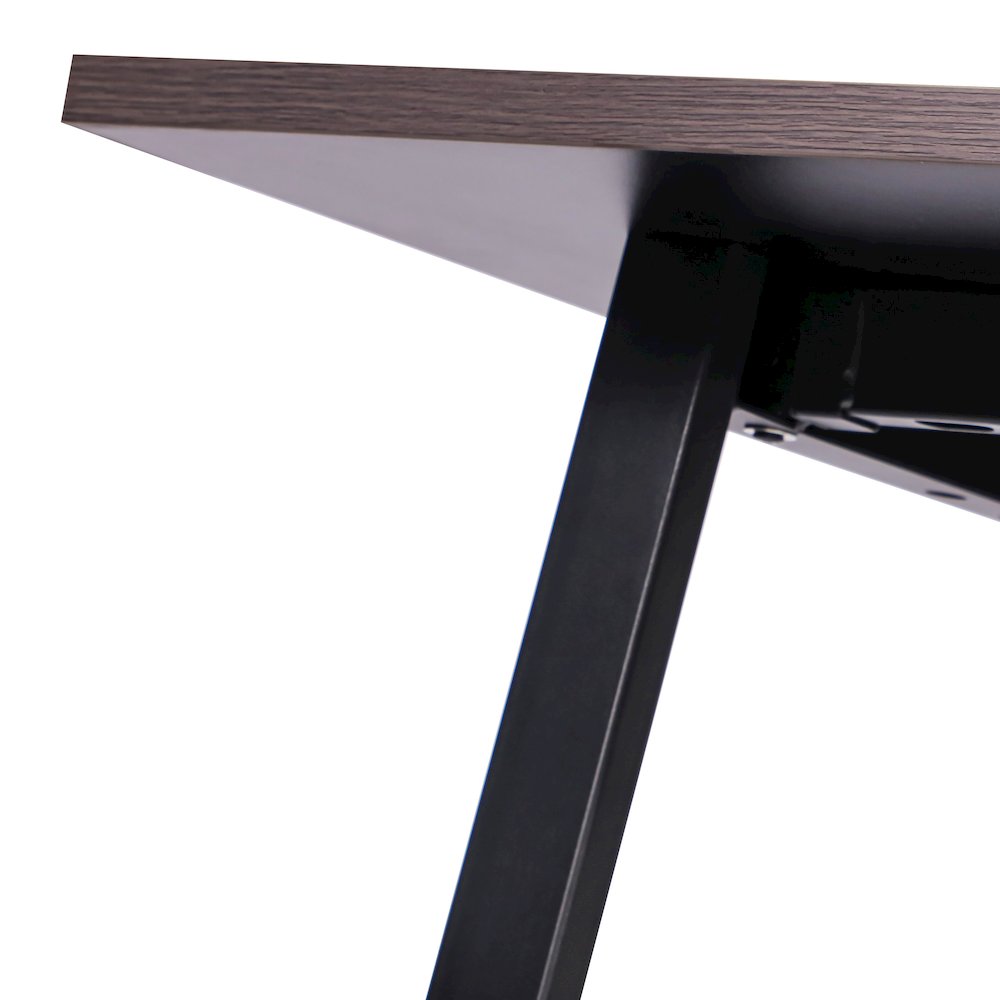 Contemporary 72x36 Commercial Grade Conference Table, Gray Oak