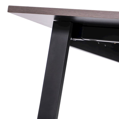 Contemporary 72x36 Commercial Grade Conference Table, Gray Oak
