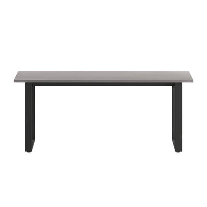 Contemporary 72x36 Commercial Grade Conference Table, Gray Oak
