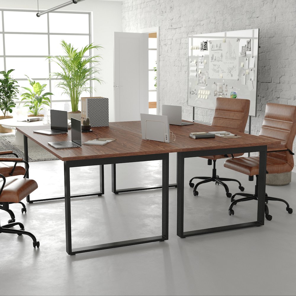 Contemporary 72x36 Commercial Grade Conference Table, Walnut