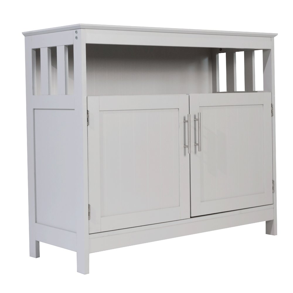 Classic Buffet and Sideboard Storage Cabinet, Gray