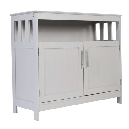 Classic Buffet and Sideboard Storage Cabinet, Gray