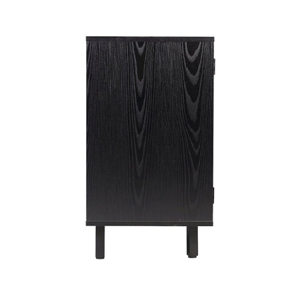 Traditional Bar and Sideboard Storage Cabinet, Black