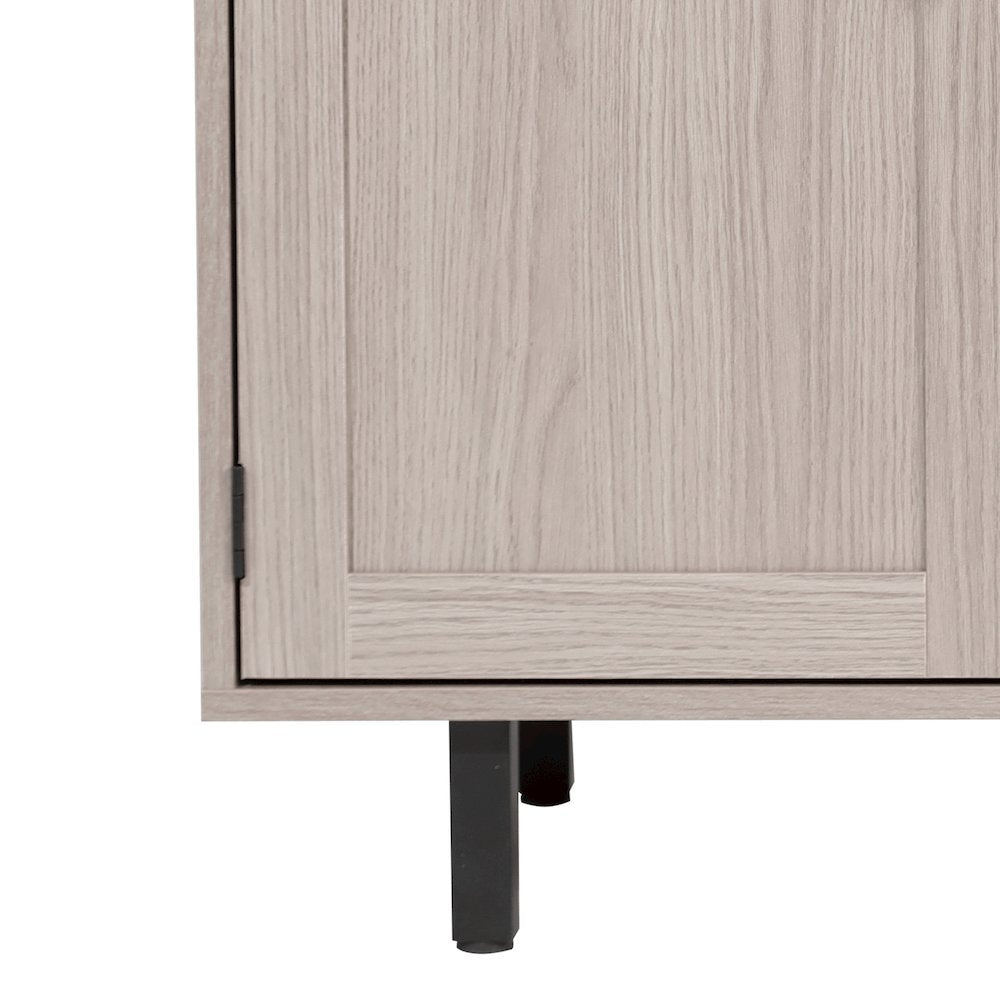 Traditional Bar and Sideboard Storage Cabinet, Gray