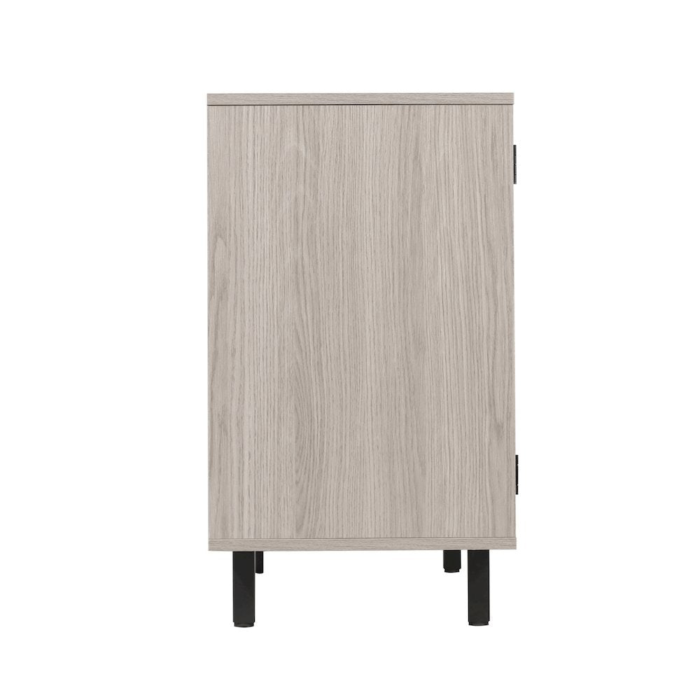 Traditional Bar and Sideboard Storage Cabinet, Gray