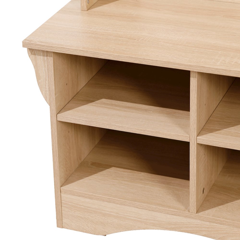 31.5" Hallway Tree with Storage, Weathered Natural