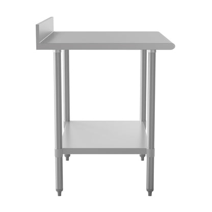 430 Stainless Steel 18 Gauge Kitchen Prep and Work Table, Stainless Steel