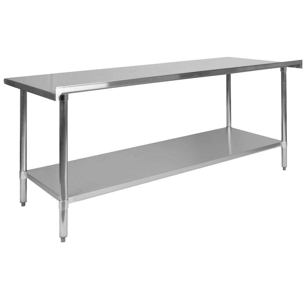 Stainless Steel 18  Gauge Prep and Work Table