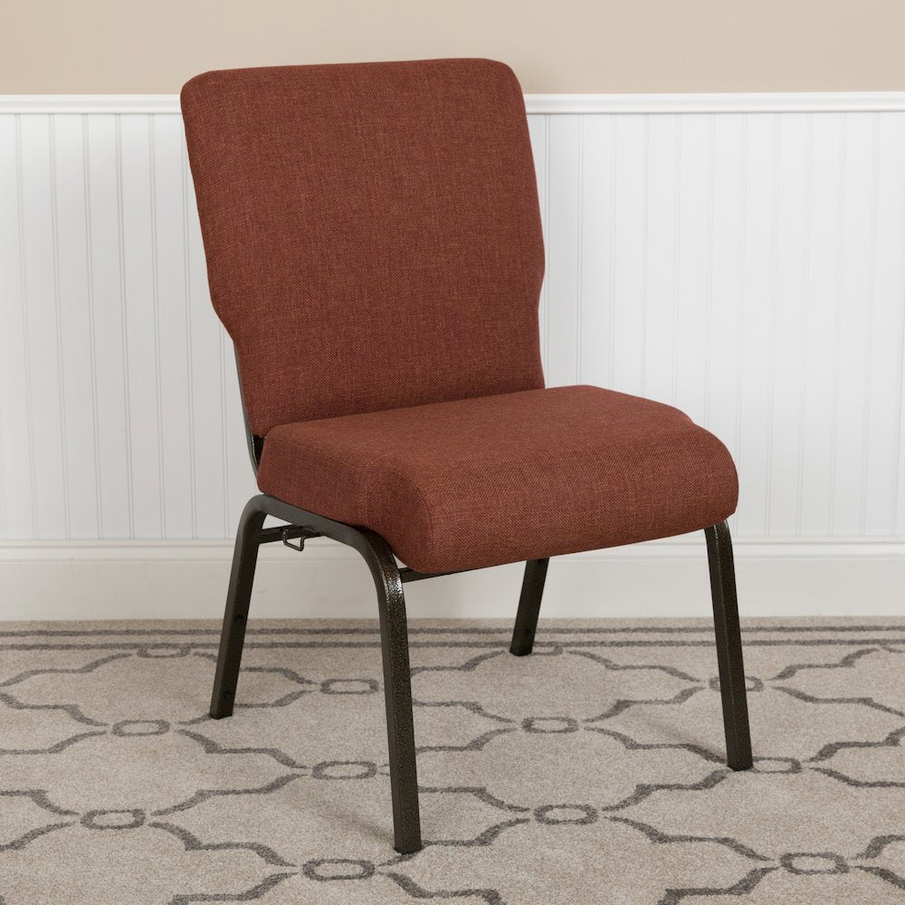20.5 in. Cinnamon Molded Foam Church Chair