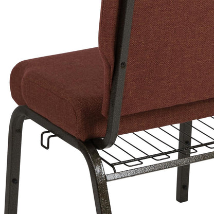 20.5 in. Cinnamon Molded Foam Church Chair