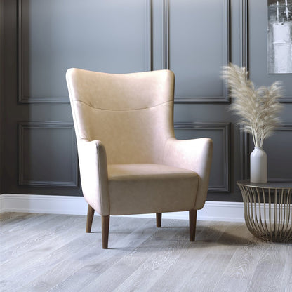 Modern Commercial Grade Wingback Accent Chair