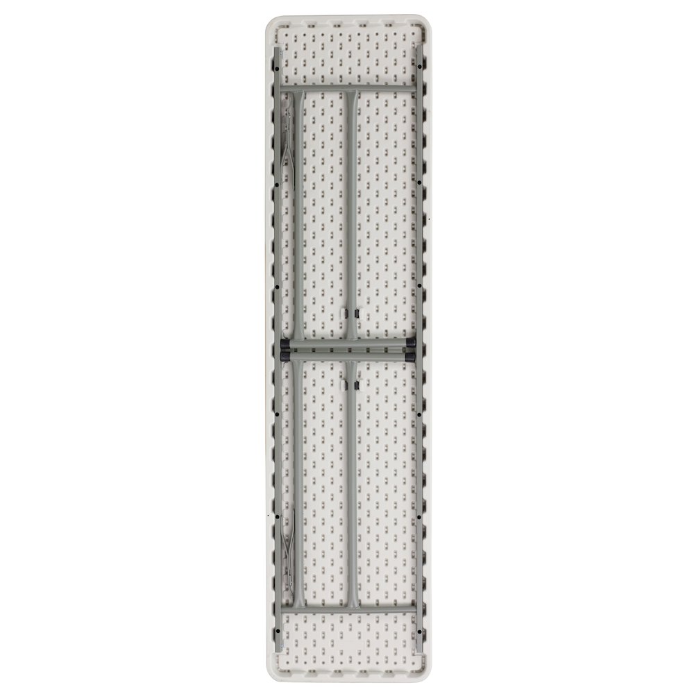6-Foot Granite White Plastic Folding Training Table