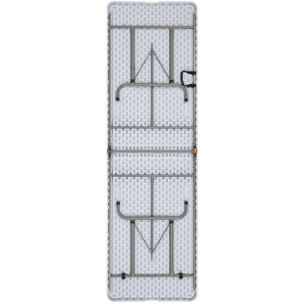 8-Foot Height Bi-Fold Granite White Plastic Banquet and Event Folding Table