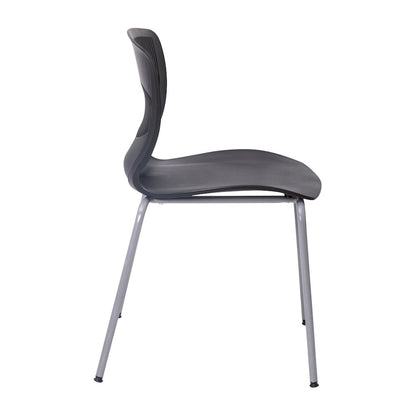 Modern Commercial Grade Stacking Chair with Lumbar Support