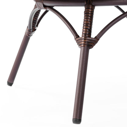 Oversized Wicker Egg Swivel Lounge Chair, Cream Cushions/Brown Frame