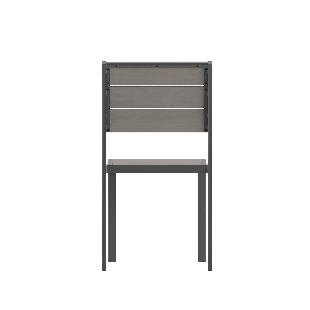 Modern Commercial Grade Armless Patio Chair