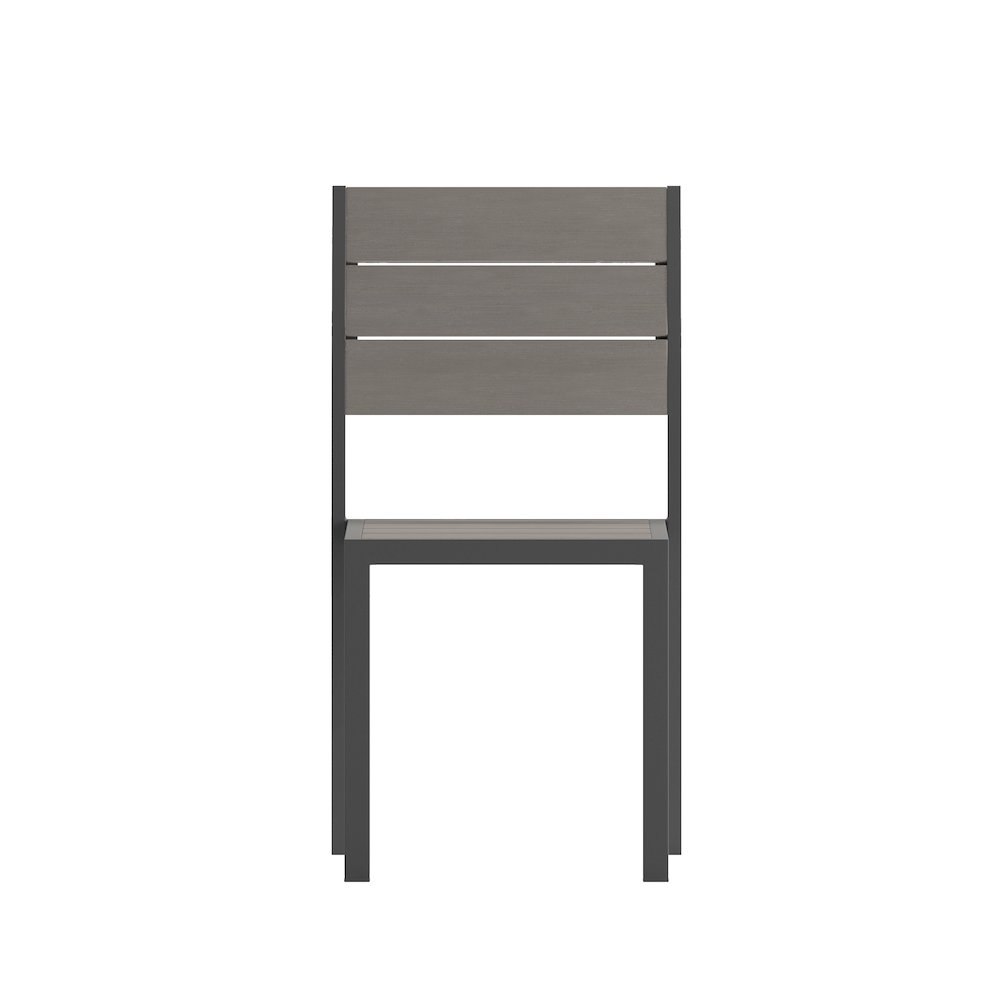 Modern Commercial Grade Armless Patio Chair