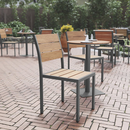 Modern Commercial Grade Armless Patio Chair