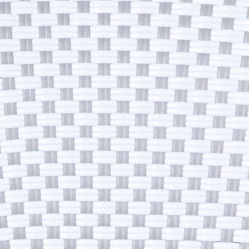 Classic Commercial Grade Indoor/Outdoor Bistro Chair, White & Gray/Natural Frame