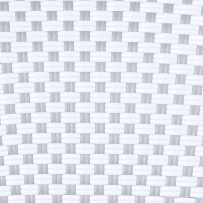 Classic Commercial Grade Indoor/Outdoor Bistro Chair, White & Gray/Natural Frame