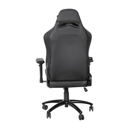 High Back Gaming Chair with 4D Armrests, Black with Red Stitching