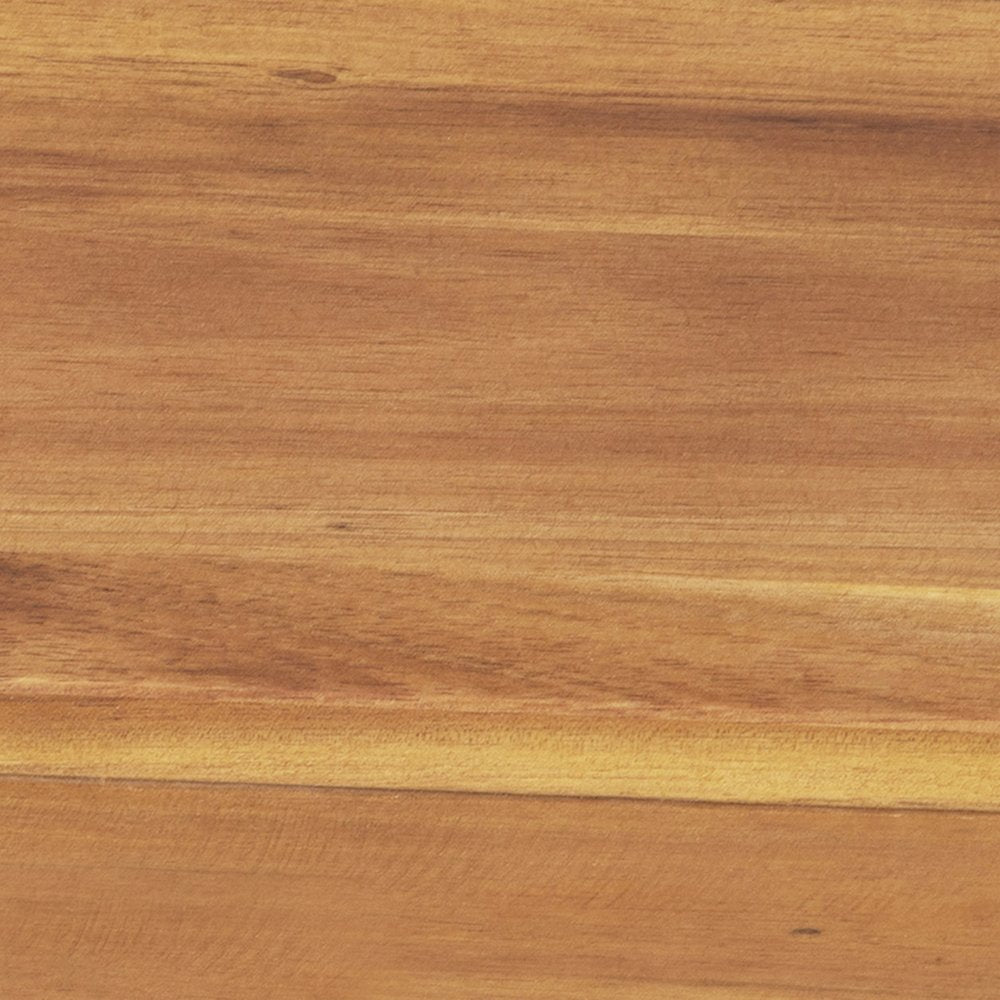 Solid Acacia Wood Bench for 2 with Slatted Top in a Natural Finish