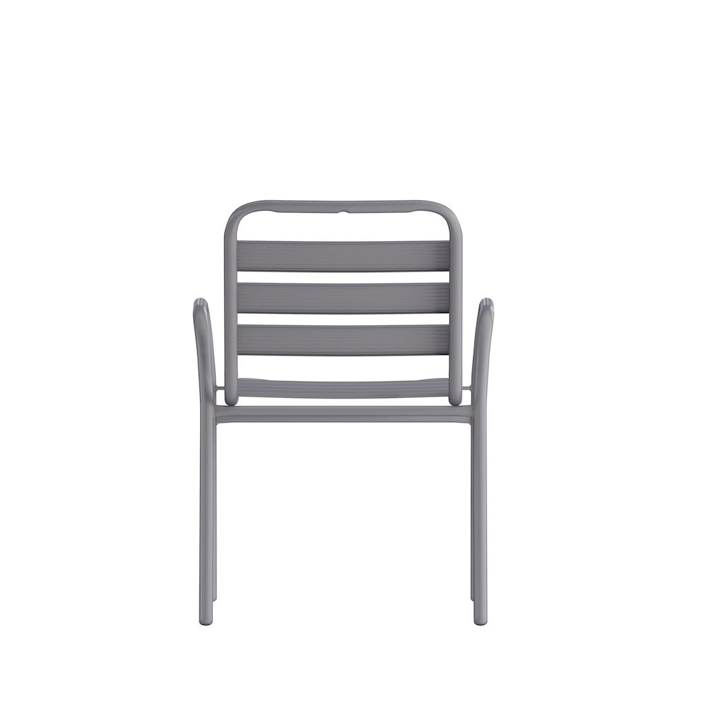 Contemporary Patio Chair with Arms for Indoor and Outdoor Use