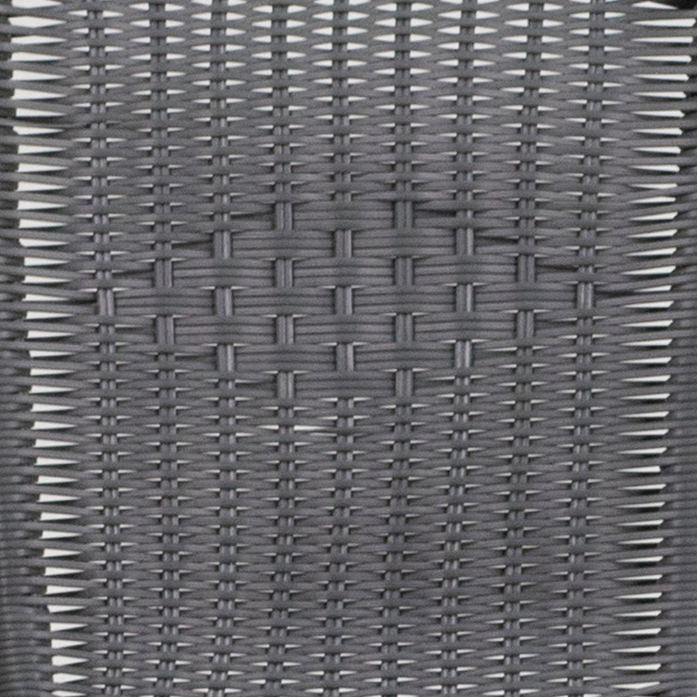 2 Pack Gray Rattan Indoor-Outdoor Restaurant Stack Chair