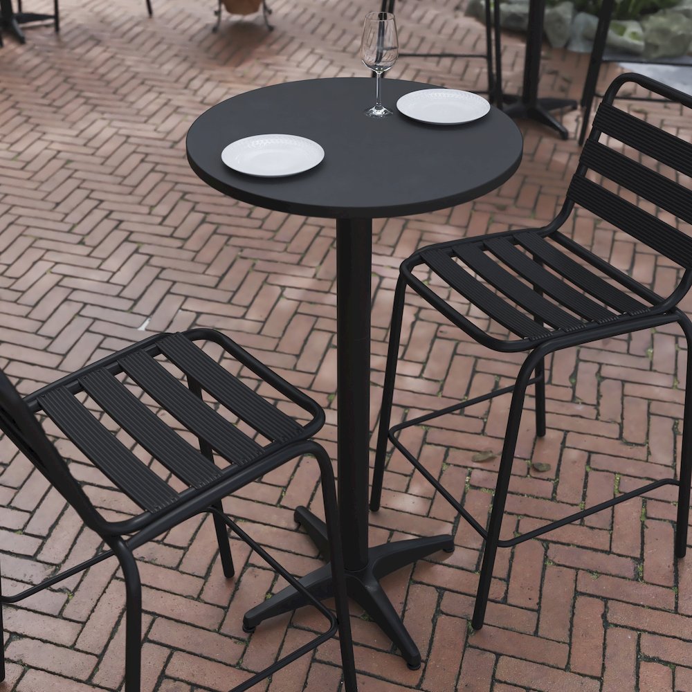 Round Bar Table for Indoor or Outdoor Use