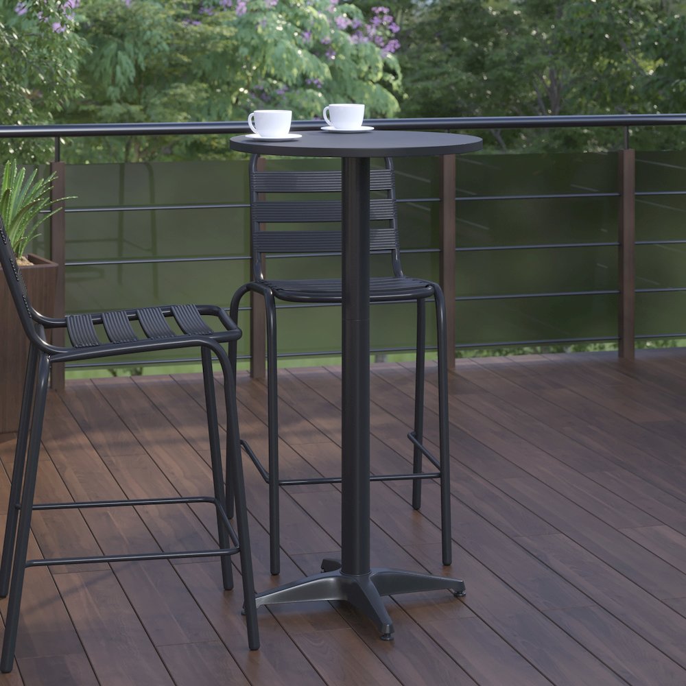 Round Bar Table for Indoor or Outdoor Use