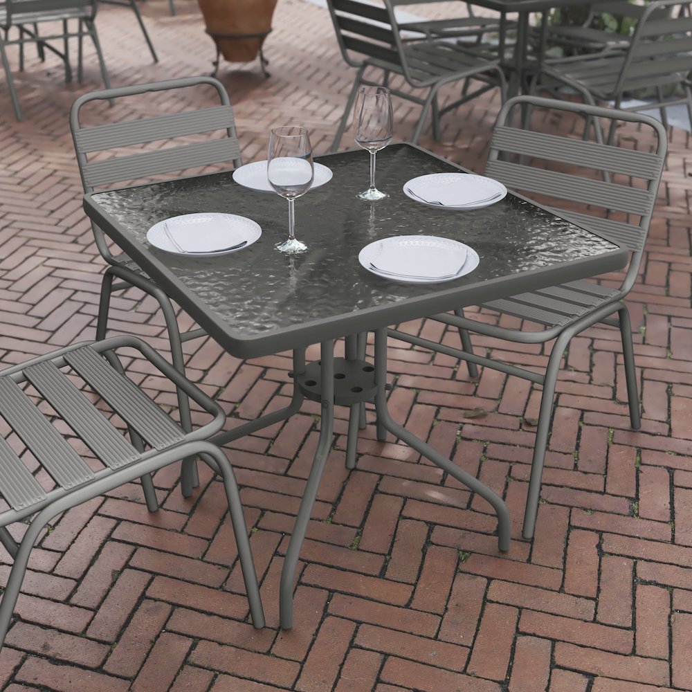 Square Patio Table for Restaurants, Banquet Halls and Dining Room