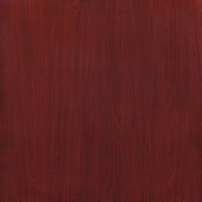 30'' Square High-Gloss Mahogany Resin Table Top with 2'' Thick Drop-Lip