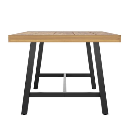 Modern Commercial Grade Acacia Wood Patio Dining Table